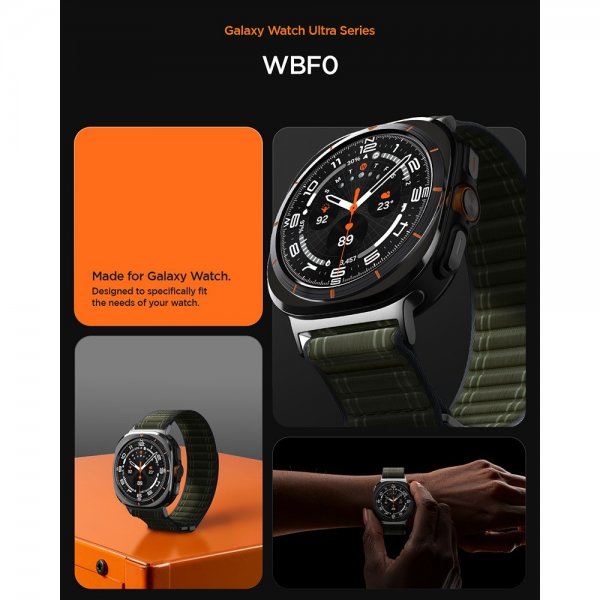Spigen Samsung Galaxy Watch Ultra 47mm Armbånd WBF0 Grønn