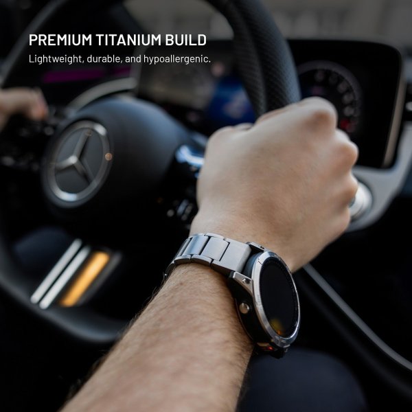 Fixed Samsung Galaxy Watch Ultra Armbånd Titanium Strap Natural