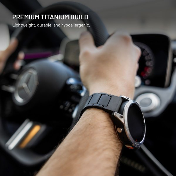 Fixed Samsung Galaxy Watch Ultra Armbånd Titanium Strap Svart