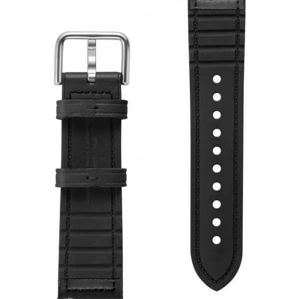 Spigen Samsung Galaxy Watch 20mm Armbånd Retro Fit Svart