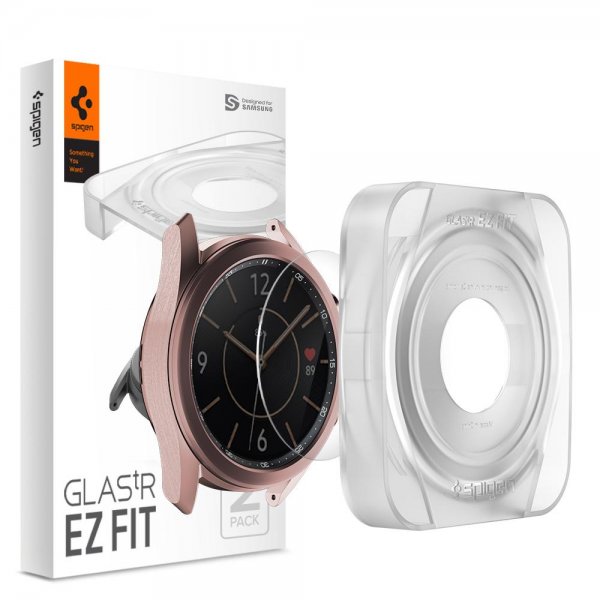 Spigen Samsung Galaxy Watch3 41mm Skjermbeskytter GLAS.tR EZ Fit 2-pack