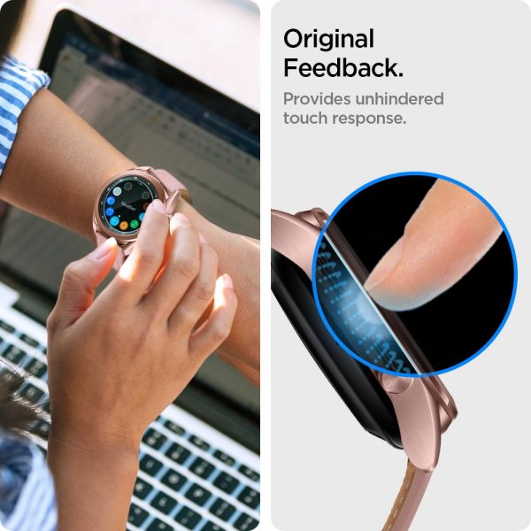 Spigen Samsung Galaxy Watch3 41mm Skjermbeskytter GLAS.tR EZ Fit 2-pack