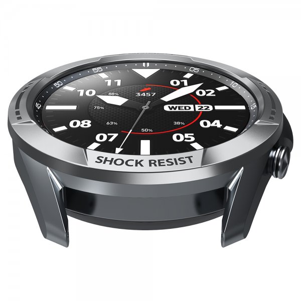 Spigen Samsung Galaxy Watch3 45mm Deksel Chrono Shield Sølv