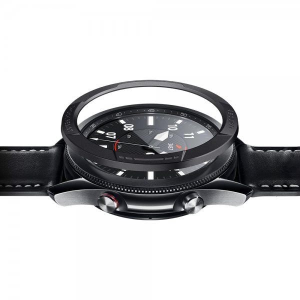 Spigen Samsung Galaxy Watch3 45mm Deksel Chrono Shield Svart
