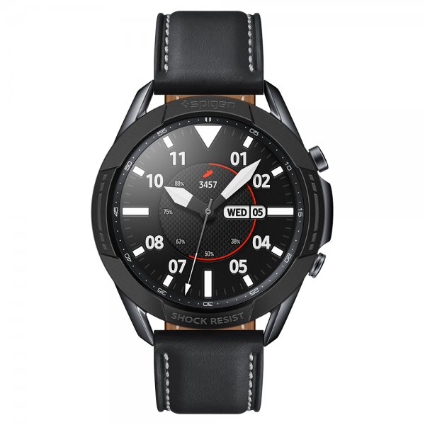 Spigen Samsung Galaxy Watch3 45mm Deksel Chrono Shield Svart