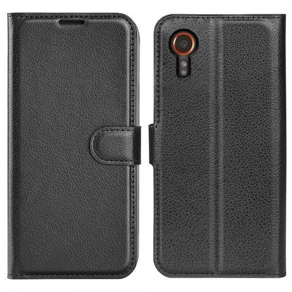 Samsung Galaxy XCover 7 Etui Litchi Svart