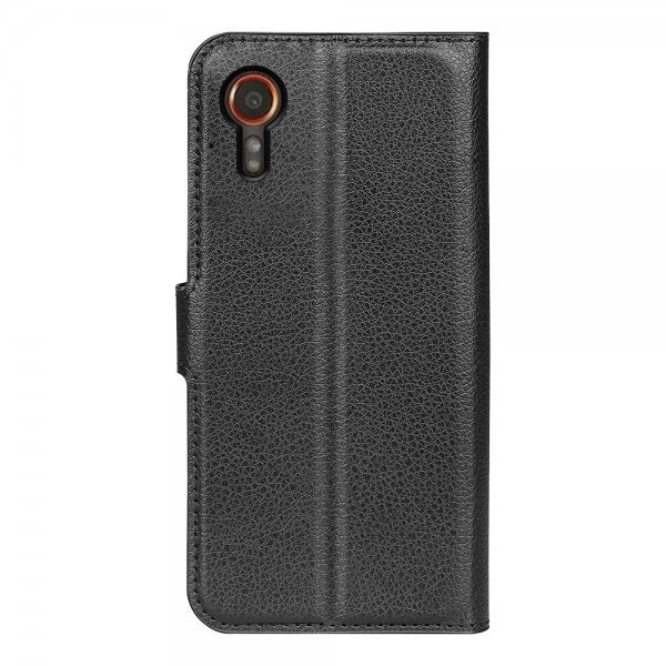 Samsung Galaxy XCover 7 Etui Litchi Svart