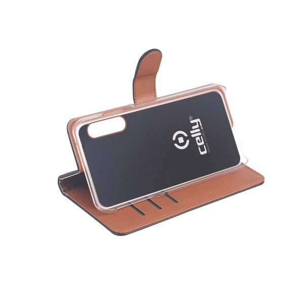 Celly Samsung Galaxy XCover Pro Etui Wally Wallet Case Svart