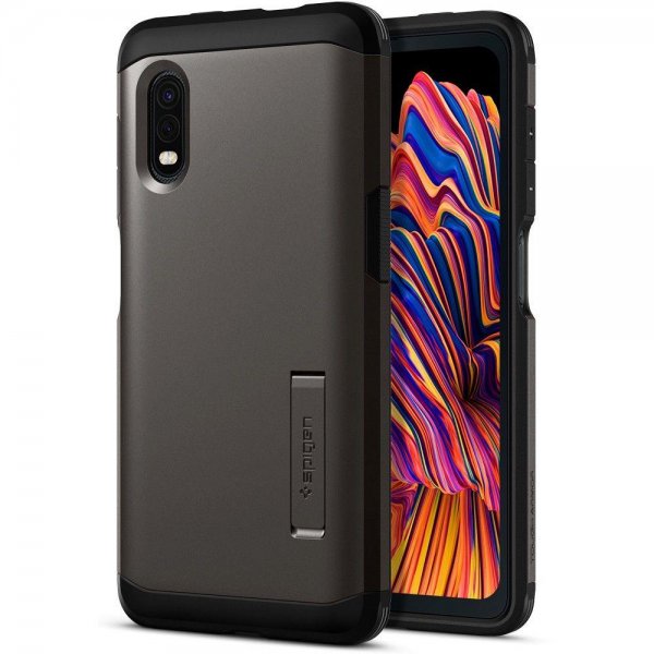 Spigen Samsung Galaxy XCover Pro Deksel Tough Armor Gunmetal
