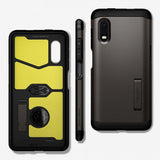 Spigen Samsung Galaxy XCover Pro Deksel Tough Armor Gunmetal