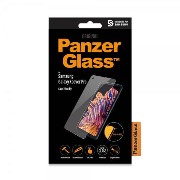 PanzerGlass Samsung Galaxy XCover Pro Skjermbeskytter Edge-to-Edge Case Friendly