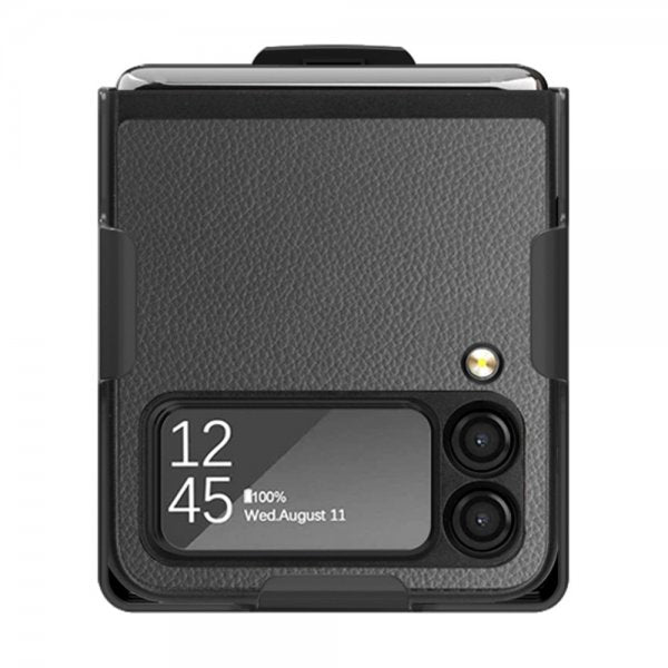 Samsung Galaxy Z Flip 3 Etui med Belteklips Grå