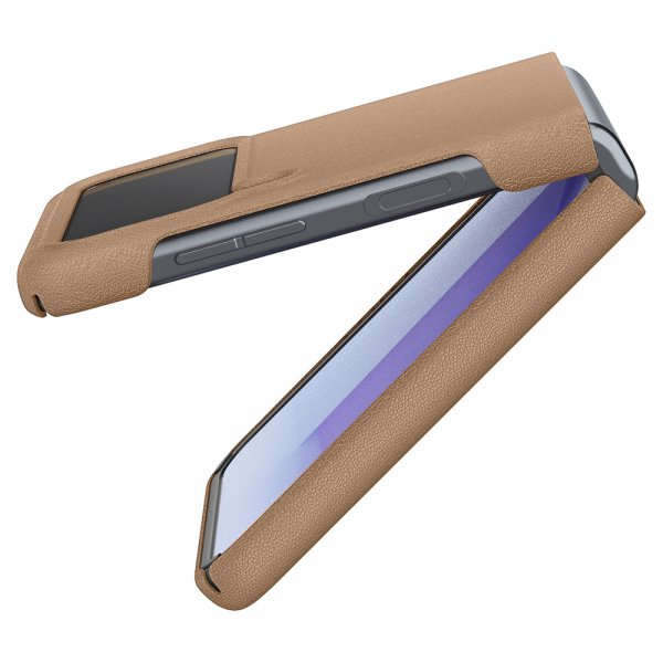 Spigen Samsung Galaxy Z Flip 3 Deksel Enzo Classic Brown