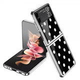 GKK Samsung Galaxy Z Flip 3 Deksel Polka Dots Svart