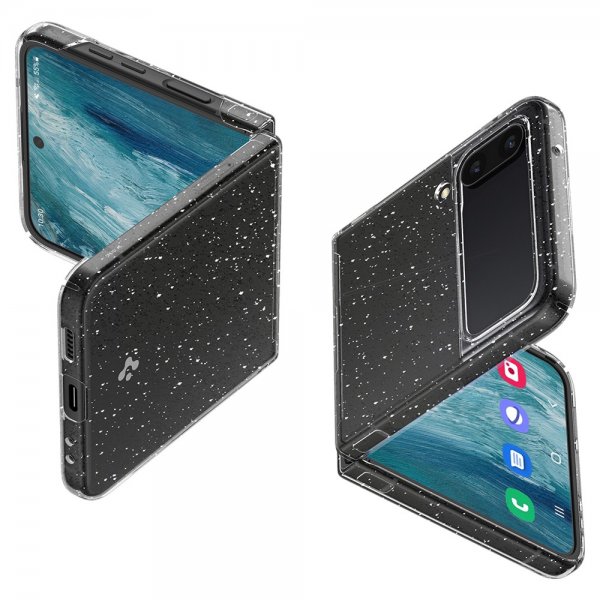 Spigen Samsung Galaxy Z Flip 4 Deksel Air Skin Glitter Crystal Quartz