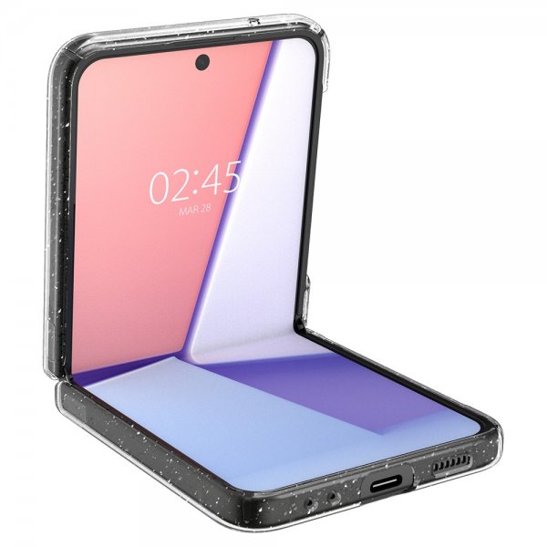 Spigen Samsung Galaxy Z Flip 4 Deksel Air Skin Glitter Crystal Quartz