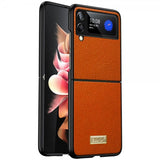 Sulada Samsung Galaxy Z Flip 4 Deksel Luxury Series Oransje