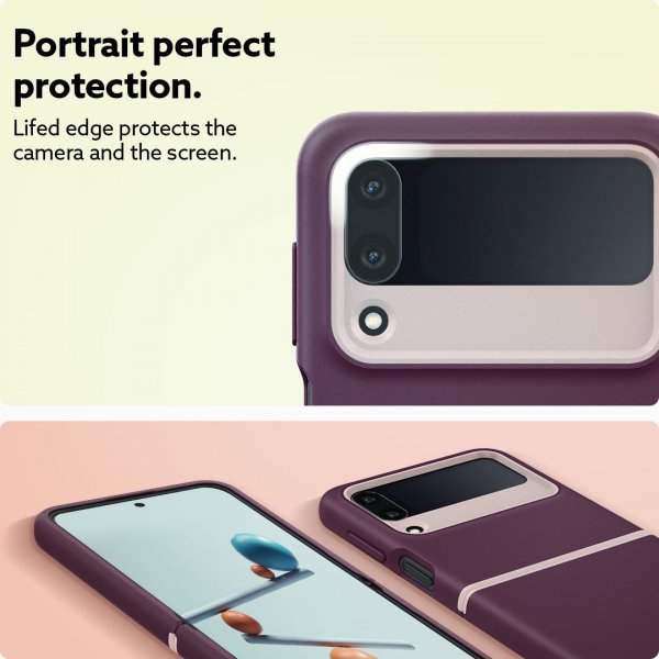 Caseology Samsung Galaxy Z Flip 4 Deksel Nano Pop Burgundy Bean
