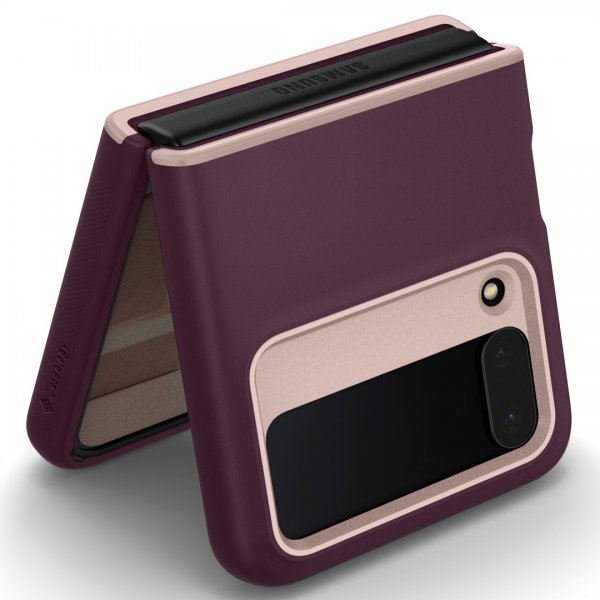 Caseology Samsung Galaxy Z Flip 4 Deksel Nano Pop Burgundy Bean