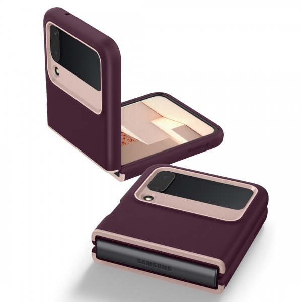 Caseology Samsung Galaxy Z Flip 4 Deksel Nano Pop Burgundy Bean