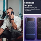 Caseology Samsung Galaxy Z Flip 4 Deksel Parallax Midnight Blue