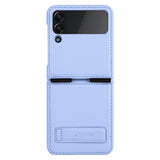 Nillkin Samsung Galaxy Z Flip 4 Deksel Qin Series Lilla