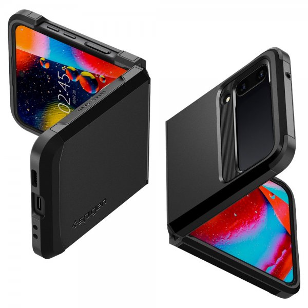 Spigen Samsung Galaxy Z Flip 4 Deksel Tough Armor Svart