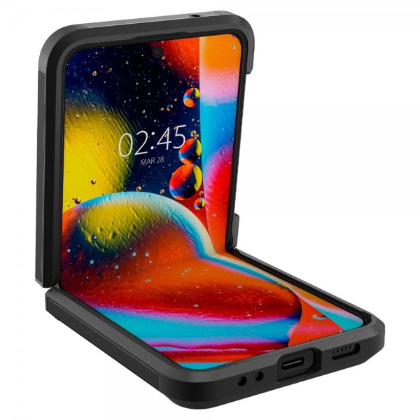 Spigen Samsung Galaxy Z Flip 4 Deksel Tough Armor Svart