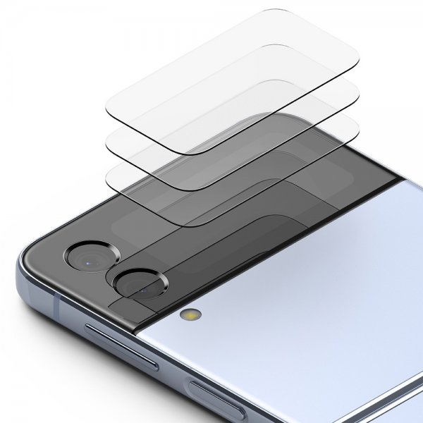 Ringke Samsung Galaxy Z Flip 4 Skjermbeskytter Cover Display Protector Glass 3-pack
