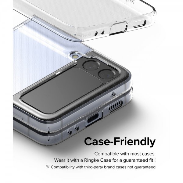 Ringke Samsung Galaxy Z Flip 4 Skjermbeskytter Cover Display Protector Glass 3-pack