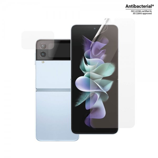 PanzerGlass Samsung Galaxy Z Flip 4 Skjermbeskytter FlipFoldFlex Ultra-Wide Fit TPU + Classic Fit Glass