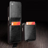 Qialino Samsung Galaxy Z Flip 5 Etui Ekte Skinn Svart