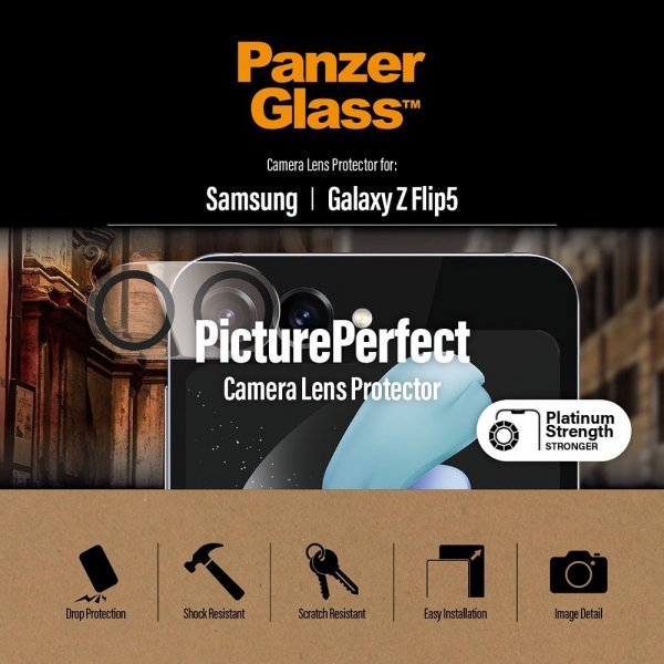 PanzerGlass Samsung Galaxy Z Flip 5 Kamerabeskytter PicturePerfect