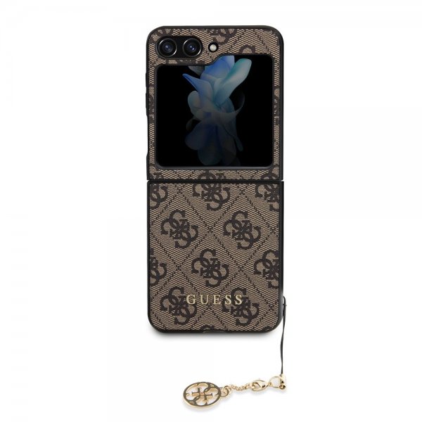 Guess Samsung Galaxy Z Flip 5 Deksel 4G Charm Brun