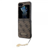 Guess Samsung Galaxy Z Flip 5 Deksel 4G Charm Brun