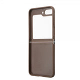 Guess Samsung Galaxy Z Flip 5 Deksel 4G Metal Triangle Strass Brun