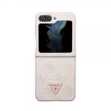 Guess Samsung Galaxy Z Flip 5 Deksel 4G Metal Triangle Strass Rosa