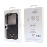 Guess Samsung Galaxy Z Flip 5 Deksel 4G Metal Triangle Strass Svart