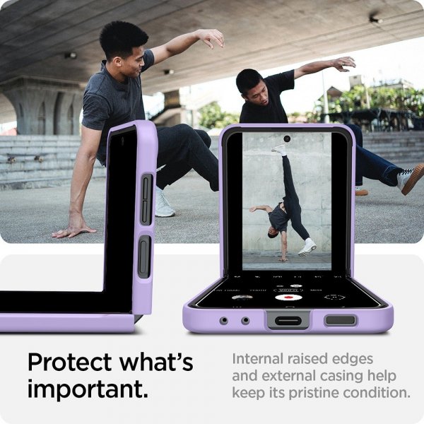 Spigen Samsung Galaxy Z Flip 5 Deksel Air Skin Rose Purple