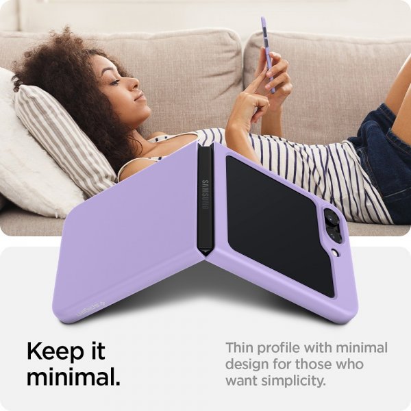 Spigen Samsung Galaxy Z Flip 5 Deksel Air Skin Rose Purple