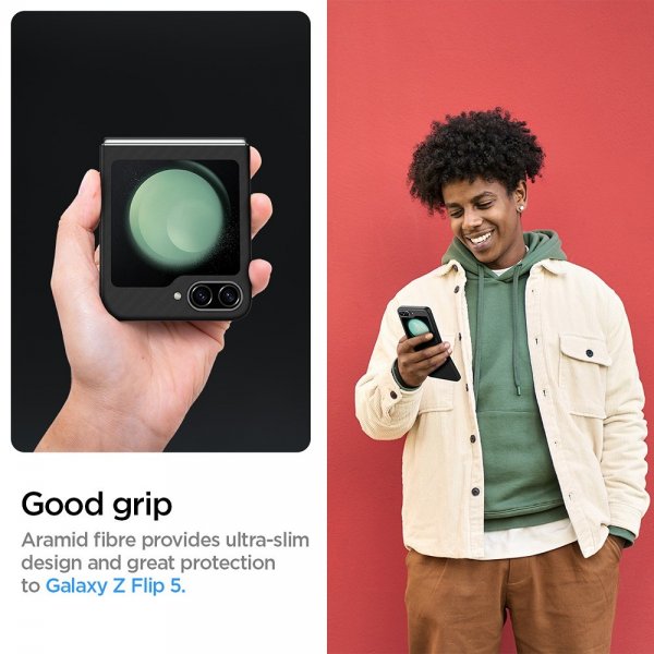 Spigen Samsung Galaxy Z Flip 5 Deksel Air Skin Svart
