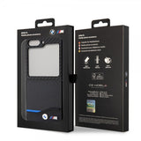 BMW Samsung Galaxy Z Flip 5 Deksel Carbon Effect Metal Logo Svart
