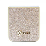 Guess Samsung Galaxy Z Flip 5 Deksel Glitter Flakes Metal Logo Gull