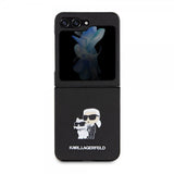 Karl Lagerfeld Samsung Galaxy Z Flip 5 Deksel NFT Karl & Choupette Pin Saffiano Svart