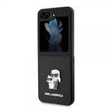 Karl Lagerfeld Samsung Galaxy Z Flip 5 Deksel NFT Karl & Choupette Pin Saffiano Svart
