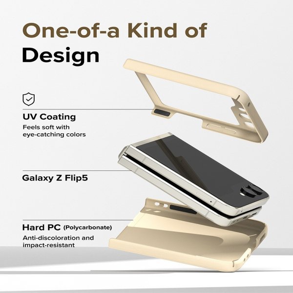 Ringke Samsung Galaxy Z Flip 5 Deksel Slim Vanilla