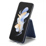 Lc.Imeeke Samsung Galaxy Z Flip 6/Flip 7 FE Etui med Kortlomme flipp Blå