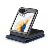 Lc.Imeeke Samsung Galaxy Z Flip 6/Flip 7 FE Etui med Kortlomme flipp Blå