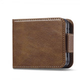 Lc.Imeeke Samsung Galaxy Z Flip 6/Flip 7 FE Etui med Kortlomme flipp Mørkebrun
