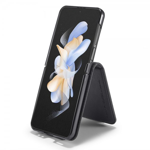 Lc.Imeeke Samsung Galaxy Z Flip 6/Flip 7 FE Etui med Kortlomme flipp Svart